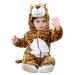 COOKY.D Baby Hooded Rompers Infant Winter Flannel Jumpsuit Pajamas 2-36 Months 30-36 Months Leopard