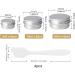 20 Pcs Empty Cosmetics Container Pots 3 Sizes Aluminium Tin Jars with Screw Lids Labels and Mini Spatula Sample Pots for Lip Balm Candle Making Cream Sample Powder Cosmetics (20ml 10ml 5ml) - Buy Online on SooperMarket.com