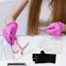 Anti UV Gloves Sunblock Gloves UV Shield Protection Fingerless Gloves for Gel Nail Lamp 1Pair Black - Buy Online on SooperMarket.com