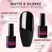 Makartt 3pcs No Wipe Matte Gel Top Coat and Base Coat Kit - Long Lasting UV LED Gel Nail Polish Set - Buy Online on SooperMarket.com