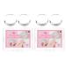 Lurrose 4 pieces nail stamp nail printing plastic stamp nail art stamp set replacement-nailart stamp nail tools made of silicone nail art printed head manicure deliveries pebbles beading gel transparent color
