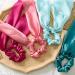 Hair Scarf Scrunchies Bow Scrunchies for Hair Chiffon Floral Scarf BowPonytail Holder for Women Girls (liangA) - Buy Online on SooperMarket.com