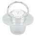 Ultra-Light BPA-Free Silicone Pacifier for Toddlers 6-18 Months | Seamless Design with Silver A-Z Letters & Lid - Buy Online on SooperMarket.com