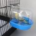 2 Pcs Parrot Bath Boxes - Small Bird Bath for Cage - Pet Birds Bathtub - Blue and Pink Canary Accessories - Buy Online on SooperMarket.com