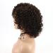 XIUFAXIRUSI Short Curly Afro Wig for Black Women - Brown Kinky Curly Synthetic Hair with Side Bangs - Buy Online on SooperMarket.com
