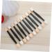 PLAFOPE 50 Pcs Eyeshadow Eyeliner Brushes Sponge Applicator Double Head Eyeshadow Brushes Size 1 Black - Buy Online on SooperMarket.com