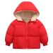 Kids4ever Baby Boys Girls Winter Coat Toddler Zipper Hooded Jacket Windproof Warm Fleece Outerwear Snowsuit with Two Pockets 12 Months-5 Years Red 3-4 Years