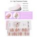 Kalolary 20PCS Pink Marble Gel Nail Polish Strips | Waterproof Adhesive Wraps with Nail File - UV/LED Lamp Required - Buy Online on SooperMarket.com