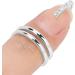 TYCIONG Decorative Nail Ring Fashion Fingertip Jewelry Nail Art Ring Ladies Wearing Nail Accessories (3050 platinum) - Buy Online on SooperMarket.com