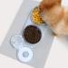 NATRUTH Cat Bowls Gravity Water & Double Food Triple Bowls Set with Mat & Spoon - Ideal for Wet/Dry Feeding - Grey - Buy Online on SooperMarket.com