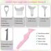 Anglecai 5 in 1 Silicone Eyeliner Stencil: Reusable Tool for Perfect Makeup Application - Buy Online on SooperMarket.com