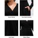 OUGES Women's Spring Casual Midi Dress - Long Sleeve V-Neck Floral Wrap Dress with Pockets - Buy Online on SooperMarket.com