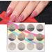 12 Grid DIY Nail Beads Plastic Nail Glitter Rhinestones Nail Art Decoration Manicure Tool Accessory DIY Nail Tip Ornament Beauty Nail Art 3D Decorations - Buy Online on SooperMarket.com