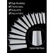 Kalolary 480pcs XXL Natural Color False Nail Tips - Extra Long Half Cover French Acrylic Nail Art Extension Tools in Clear Box - Buy Online on SooperMarket.com