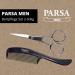 PARSA Men Beard Care Set - 2-Piece Scissors & Comb for Full Beards & Mustaches - Ideal Gift for Him - Buy Online on SooperMarket.com
