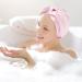 Mulberry Silk Double-Sided Hair Wrap Bonnet for Curly Hair | Pink Silk Sleep Cap - Buy Online on SooperMarket.com