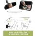 Shatterproof Baby Car Mirror for Backseat | Adjustable Rear View Mirror for Infants, Kids, and Pets - Black - Buy Online on SooperMarket.com