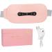 Shop Electrical Heating Pillows for Menstrual Relief | Adjustable Vibration Abdominal Massage Belt in Pink - Buy Online on SooperMarket.com