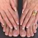Press on Nails Medium Length Fake Toenails French Tips Nails Full Cover False Nails with White Rhinestones Exquisite Design Summer Beach Daily Wear Stick on Nails Toenails for Women 48Pcs French White