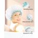 Mikimini Waterproof Shower Cap for Women & Girls - Reusable Washable Cute & Soft - Medium White (1 Pack) - Buy Online on SooperMarket.com