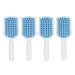 Buy Paddle Brush Set - Aerating Hair Brush for Thick Hair Straightening & Blow Drying - 4 Pack with White Handle & Blue Tooth - Buy Online on SooperMarket.com