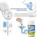 Herios Drain Foam Cleaner Pipe Dredge Deodorant Foam Cleaner Liquid Hair Drain Clog Remover & Cleaner Quick Foaming Toilet Clean for Toilets Sinks Tubs (1pcs) - Buy Online on SooperMarket.com