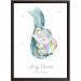 Personalised Rainbow Baby Gifts - DUMBO Elephant Wall Print | New Baby Gift for Birth, Birthday, Christening | Keepsake Nursery Decor - Buy Online on SooperMarket.com