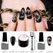 MEET ACROSS 9D Cat Eye Gel Nail Polish Set - Chameleon Magnetic Soak Off UV LED 7 Color Gel with Magnet Stick and Brush - Buy Online on SooperMarket.com