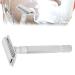 Premium Silver Manual Safety Razor for Men | Exquisite Craftsmanship | International Shipping Available - Buy Online on SooperMarket.com