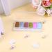 Chrome Nail Powder Palette - Metallic Mirror & Holographic Aurora Shades with Eyeshadow Sticks - Nail Art DIY - Buy Online on SooperMarket.com