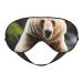 SSIMOO White Bear Brown Bear Soft Sleep Eye Mask Female Breathable Eye Patch Perfect for Travel and Relaxation Black