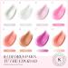 Morovan Poly Gel Starter Set - 8 Colors 48W UV/LED Lamp DIY Nail Kit for Home Use - Perfect Geln gel Poly Gel Extension Set for Women - Buy Online on SooperMarket.com