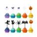 Halloween Cupcake Toppers Set of 10 Cake Decorating Toothbrush Ornaments for Home Birthday Holiday Gift Supplies Halloween Cupcake Toppers Plastic 10 Halloween
