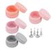 Small Cream Jars - Pocket Loose Powder Storage Jar - Leak-proof Toiletries Storage Jars for Cosmetics B