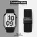 Qimela Elastic Nylon Braided Apple Watch Band - Black Buckle | Adjustable Solo Loop Strap for iWatch Series 1-8 - 42mm/44mm/45mm/49mm - Buy Online on SooperMarket.com
