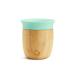 Munchkin Sippy Bambou Open Cup Baby & Toddler Drinking Cup for 6 Months & Over Bamboo BPA Free Weaning Cup for Kids & Babies 360 Cup Design - 5oz/ 150ml Mint Bamboo Open Cup