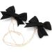 Buy Biitfuu 4Pcs Black Hair Bows with Pearl Chains - Stylish Hair Accessories for Girls & Women - International Shipping Available - Buy Online on SooperMarket.com