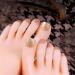 24pcs Fake Toe Nails with Glue Artificial Toe Nails Glitter Toenails Tips Pedicure Acrylic Press on Toenails for Women Glue On Toe Nails for Women False Toe Nails - Buy Online on SooperMarket.com