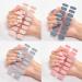 NAILDOKI Nail Stickers - 12 Sheets x 16 Pieces Full Wraps, Self-Adhesive Gel Nail Art Decals for Women & Girls - Buy Online on SooperMarket.com