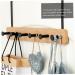 CHILDWEET Towel Hangers Coat Hanger Coat Hook Wall Mount Towel Holder Towel Rack with Shelf Coat Hooks No Punching Door Hook 6 hooks Khaki - Buy Online on SooperMarket.com