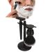 3pcs Safety Razor Handle Clean Shaver Double Edge Razor Beard Grooming Tool with Stand Holder for Men