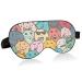 Haskirky Light Blocking Eye Mask Breathable and Adjustable Adult Men and Women Travel on Business Trips Yoga Meditation Light Smooth Comfortable Eye Mask Office Deep Sleep Goodies Cute Rabbit Doodl