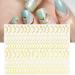 Dornail 6 Sheet Metallic Nail Stickers - Self-Adhesive Gold, Silver, Rose Gold Curve Stripes for Nail Designs and Art Decorations - Buy Online on SooperMarket.com