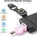 LVFAN Portable Apple Watch Charger - Fast Magnetic USB Wireless Charging for Series 8 7 6 5 4 3 2 1 SE - Ideal for Travel and Car Use (Pink) - Buy Online on SooperMarket.com