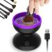 Electric Makeup Brush Cleaner, Make up Brush Clean Machine, Brush Cleaning Mat, Automatic Cosmetic Paint Brush Cleaner Spinner, Christmas Stocking Stuffers Gifts for Women Girlfriend Wife Mom Daughter Purple