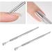 Cuticle Pusher Remover and Cutter Cuticle Pusher Set Dead Skin Removal Nail Manicure Tool Kit Stainless Steel Finger Divider with Sponge and Sand for Home Nail Salon - Buy Online on SooperMarket.com