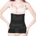 TiRain Postpartum Belly Wrap 3 in 1 Postpartum Belly Binder C Section Belt Postnatal Recovery Support Band Postnatal Abdominal Binder Tummy Stomach Binder Post Birth Black L L Black