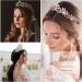 Bmirth Baroque Crown and Tiara - Gold Crystal Pearl Wedding Queen Crown for Women and Girls - Buy Online on SooperMarket.com