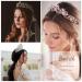 Baroque Gold Crystal Pearl Wedding Crown Tiara for Women and Girls - Elegant Rhinestone Hair Accessories - Buy Online on SooperMarket.com