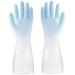 Cleaning Gloves Reusable Dishwashing Gloves Rubber Gloves Anti Slip Household Gloves for Kitchen Bathroom for Palm Width 3.6''-3.9